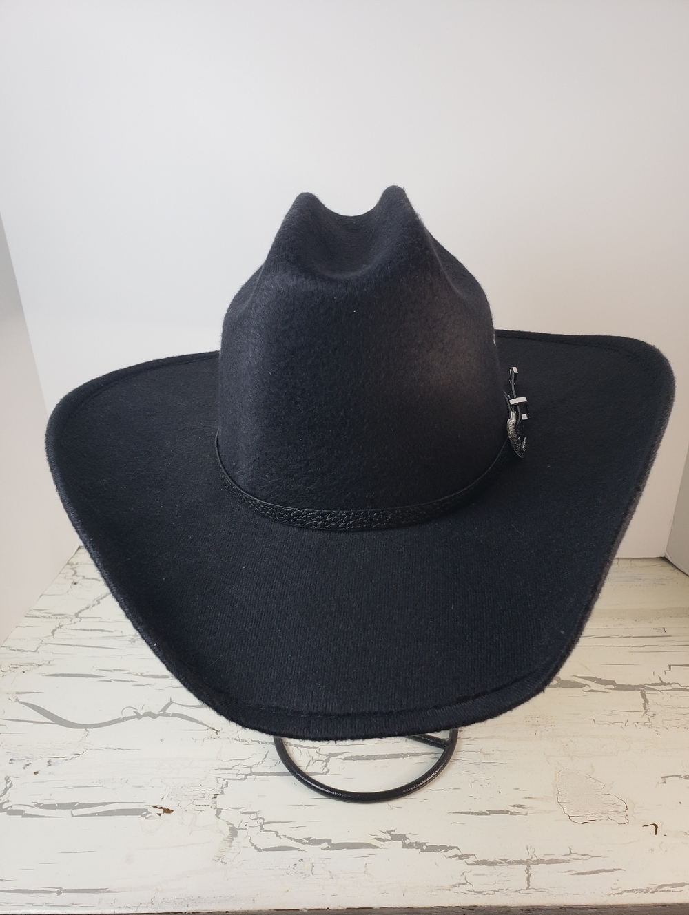 Hat Biz Youth Cowboy Hat (style 19WLK) in Black - Youth size M (6-1/2) - Picture 3 of 14